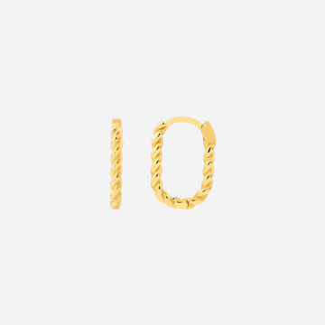 Oval Twist Hoops - FJC